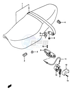 GSF1200A (E18) drawing SEAT