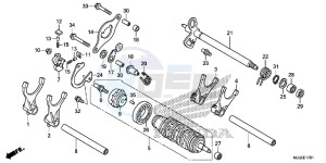 NC750SDE NC750SD Europe Direct - (ED) drawing GEARSHIFT DRUM ( NC700SD/ 750SD)