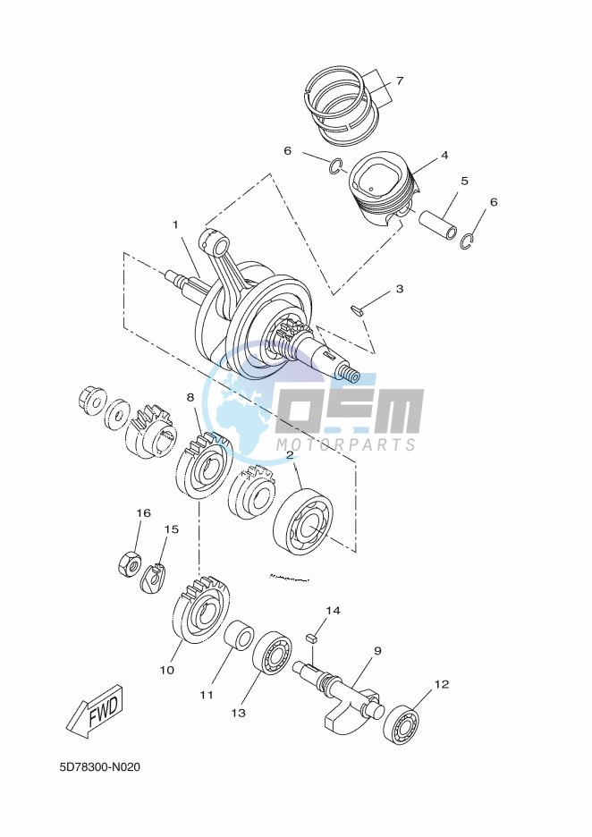 CRANKSHAFT & PISTON