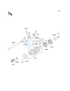 BR 125 B [WIND 125] (B2) B2 drawing GEAR CHANGE DRUM_SHIFT FORK-- S- -