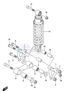 GSX-S1000F drawing REAR CUSHION LEVER