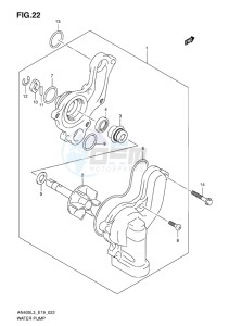 AN400 ABS BURGMAN EU-UK drawing WATER PUMP