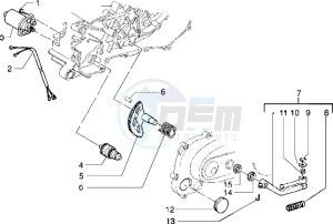 NRG 50 MC3 drawing Starting motor-starter lever