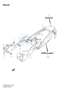 GSF650 (E2) Bandit drawing FRAME COVER (WITHOUT COWLING)