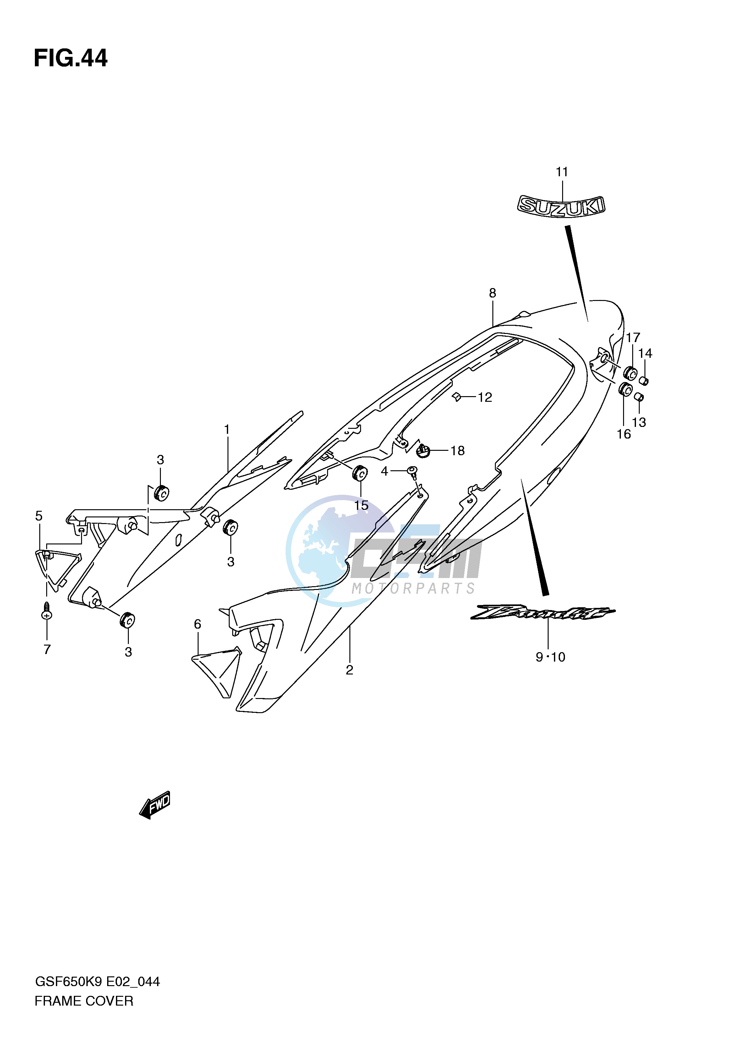 FRAME COVER (WITHOUT COWLING)