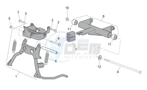 SR 50 ie AND carb. USA drawing Central stand - Connecting rod