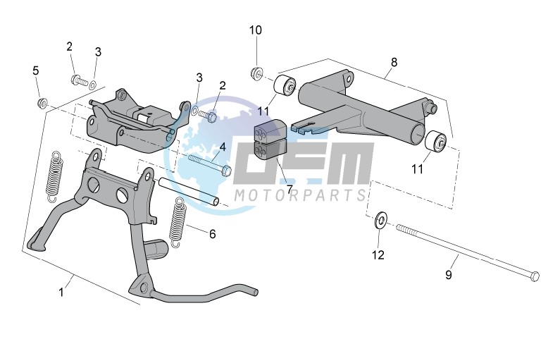 Central stand - Connecting rod