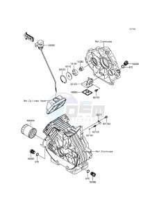 MULE 600 KAF400BGF EU drawing Oil Pump