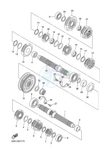 XVS1300A MIDNIGHT STAR (11C9) drawing TRANSMISSION