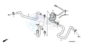 ST1300A9 ED / ABS MME drawing AIR INJECTION CONTROL VALVE