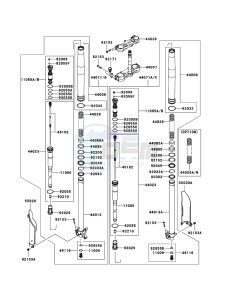 KX450F KX450EBF EU drawing Front Fork
