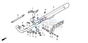 VT750C2 drawing EXHAUST MUFFLER