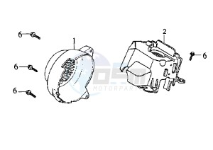 MASK - 50 cc drawing AIR SHROUD