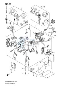 VZ800 (E3-E28) MARAUDER drawing WIRING HARNESS (MODEL K5 K6 K7 K8)