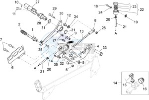 V7 Racer 750 USA-CND drawing Rear master cylinder