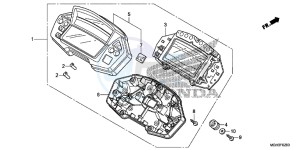 VFR1200XD CrossTourer - VFR1200X Dual Clutch 2ED - (2ED) drawing METER