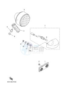 MTM690-U MTM-690-U XSR700 (B348 B348 B348) drawing TAILLIGHT