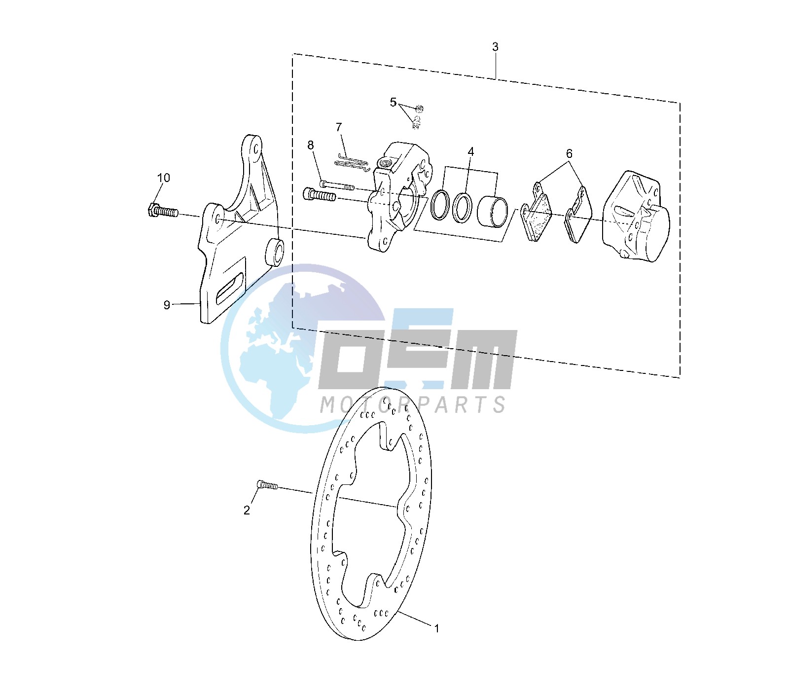 REAR BRAKE CALIPER