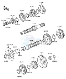 KX 250 D [KX250] (D1) [KX250] drawing TRANSMISSION