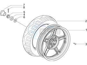 Liberty 50 4t ptt - (D) Germany drawing Rear Wheel