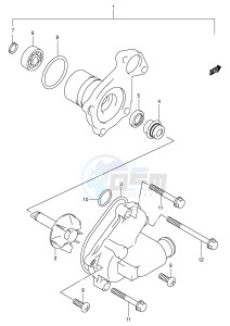 AN400 (E2) Burgman drawing WATER PUMP (MODEL K1 K2)