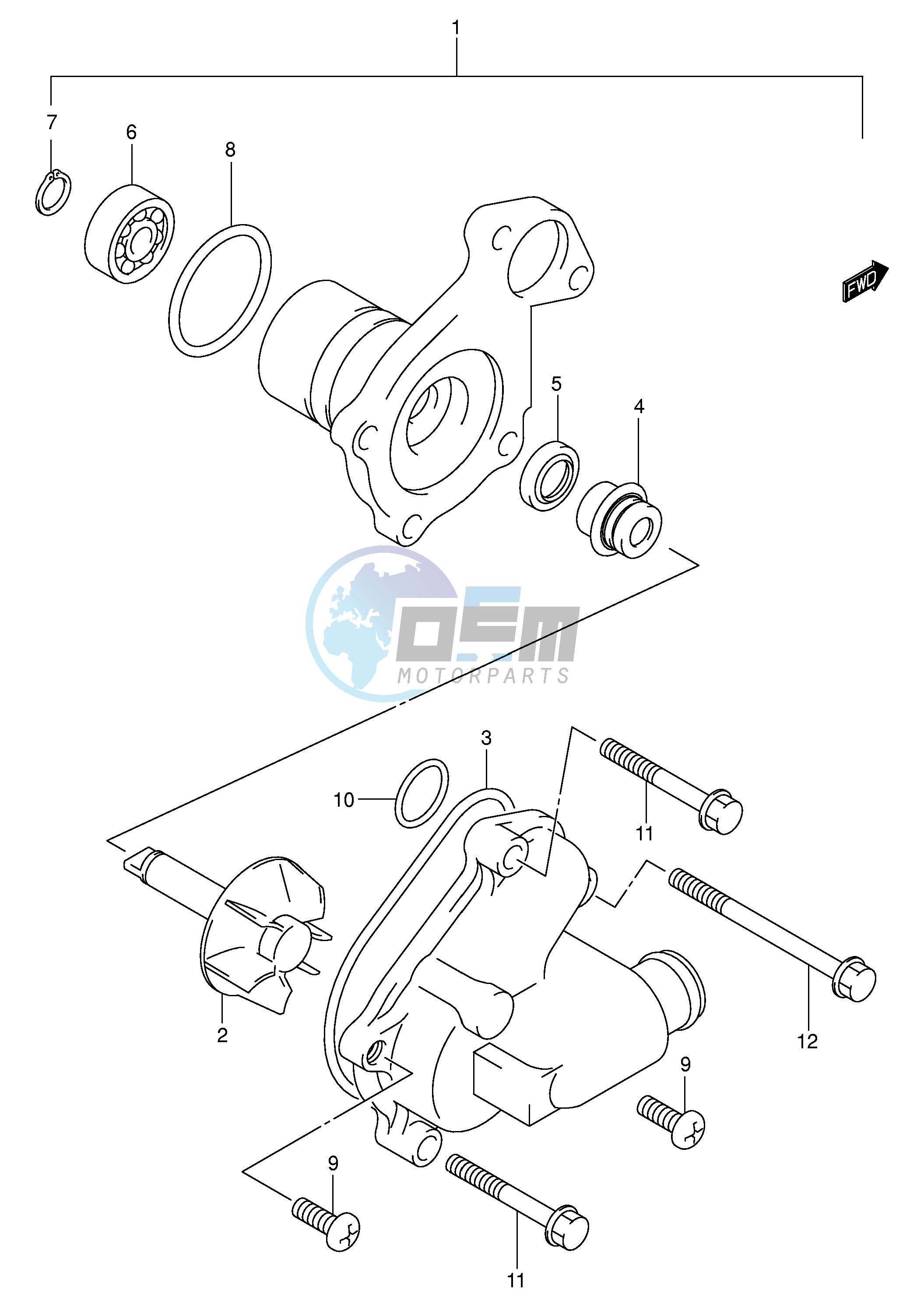 WATER PUMP (MODEL K1 K2)