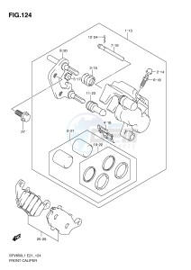 SFV650 (E21) Gladius drawing FRONT CALIPER