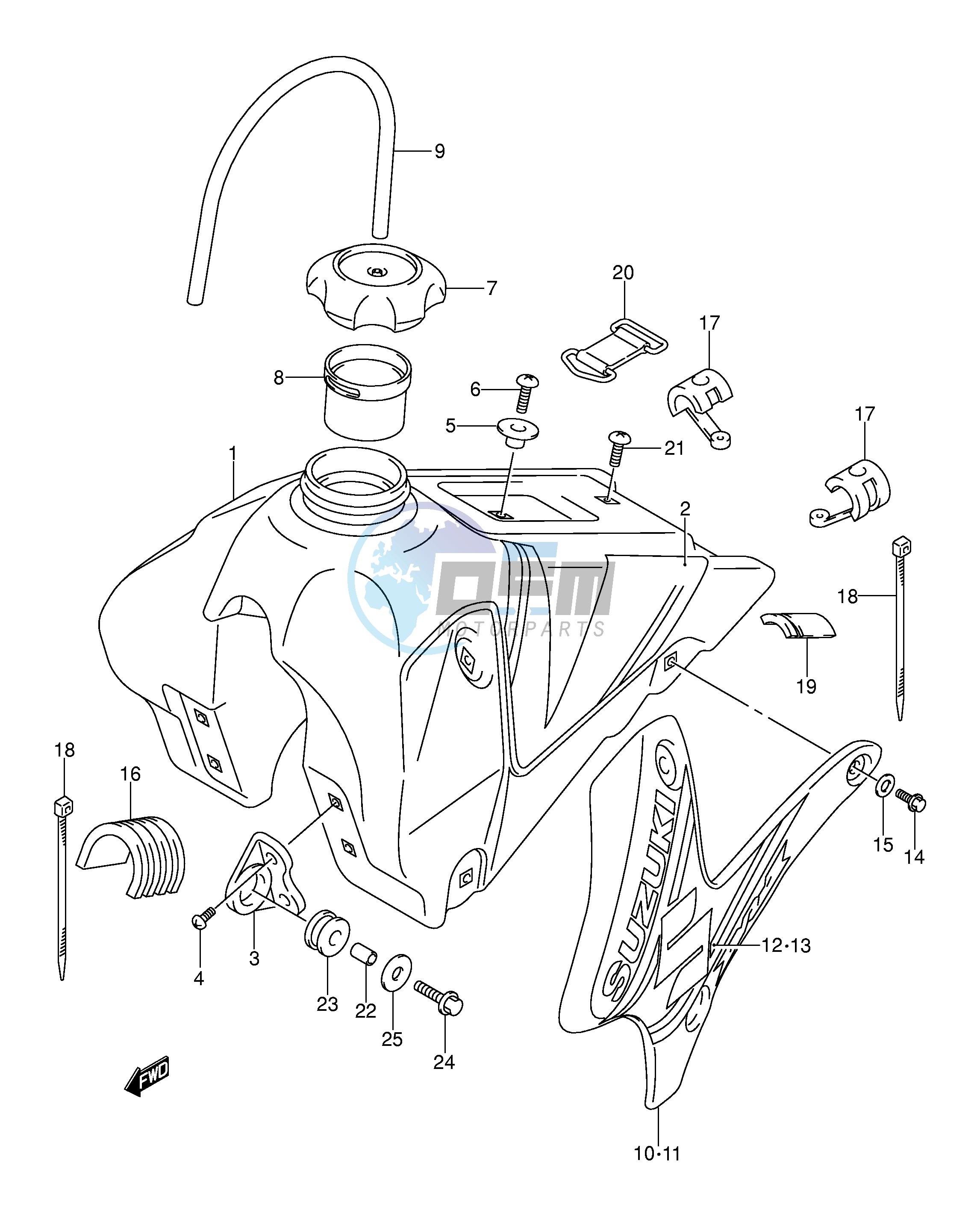 FUEL TANK (MODEL K3)