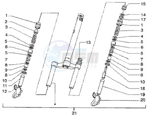 Runner 50 SP drawing Front Fork