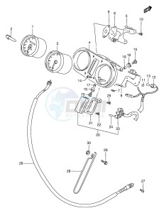 DR800S (E4) drawing SPEEDOMETER