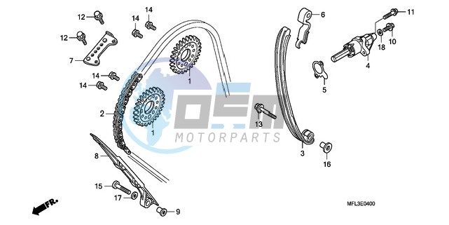 CAM CHAIN/TENSIONER