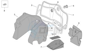 Mojito 125 e3 drawing Central body - Glove comp