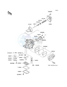 JT 1100 B [1100 STX] (B1-B2) [1100 STX] drawing CARBURETOR PARTS