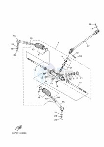 YXZ1000ETS YXZ10YESKL (B5H6) drawing STEERING