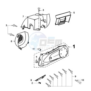 VIVA SL3A drawing CRANKCASE COVER