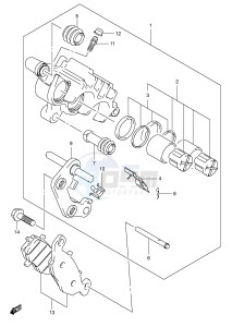 VL800 (E2) VOLUSIA drawing FRONT CALIPER