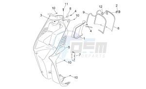 Sonic 50 H2O drawing Front body - Internal shield