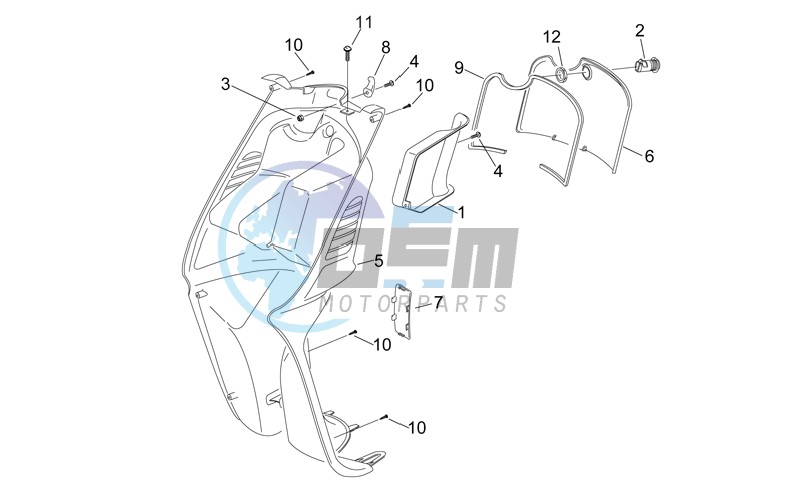 Front body - Internal shield