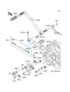 VN1600 CLASSIC TOURER VN1600-D1H GB XX (EU ME A(FRICA) drawing Gear Change Mechanism