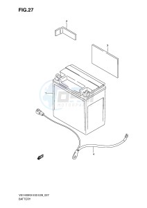 VS1400 (E3-E28) INTRUDER drawing BATTERY