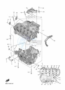 YZF600 YZF-R6 (BN6K) drawing CRANKCASE