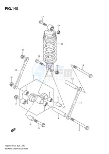 GSX650F (E21) Katana drawing REAR CUSHION LEVER (GSX650FL1 E21)