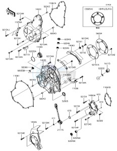 VULCAN S ABS EN650DHF XX (EU ME A(FRICA) drawing Engine Cover(s)