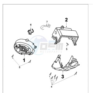 VIVA 3 L 50 4T SIXTIES drawing ENGINE COVER