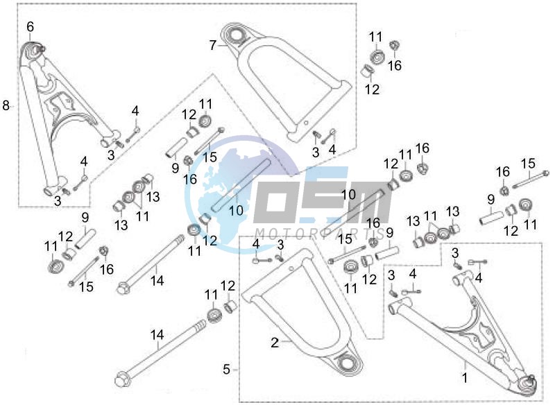 Swinging arm