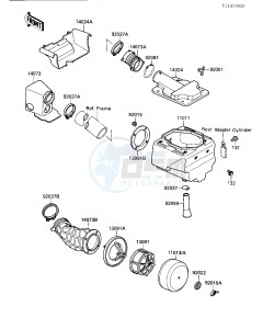 KXF 250 A [TECATE 4] (A1-A2) [TECATE 4] drawing AIR CLEANER