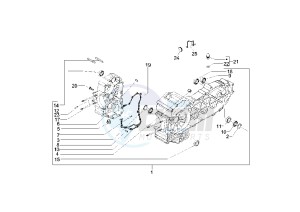 Beverly 500 drawing Crankcase