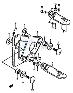 GSX750F (K-T) drawing FOOTREST