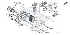 VT750C9 E / MKH MME drawing AIR CLEANER