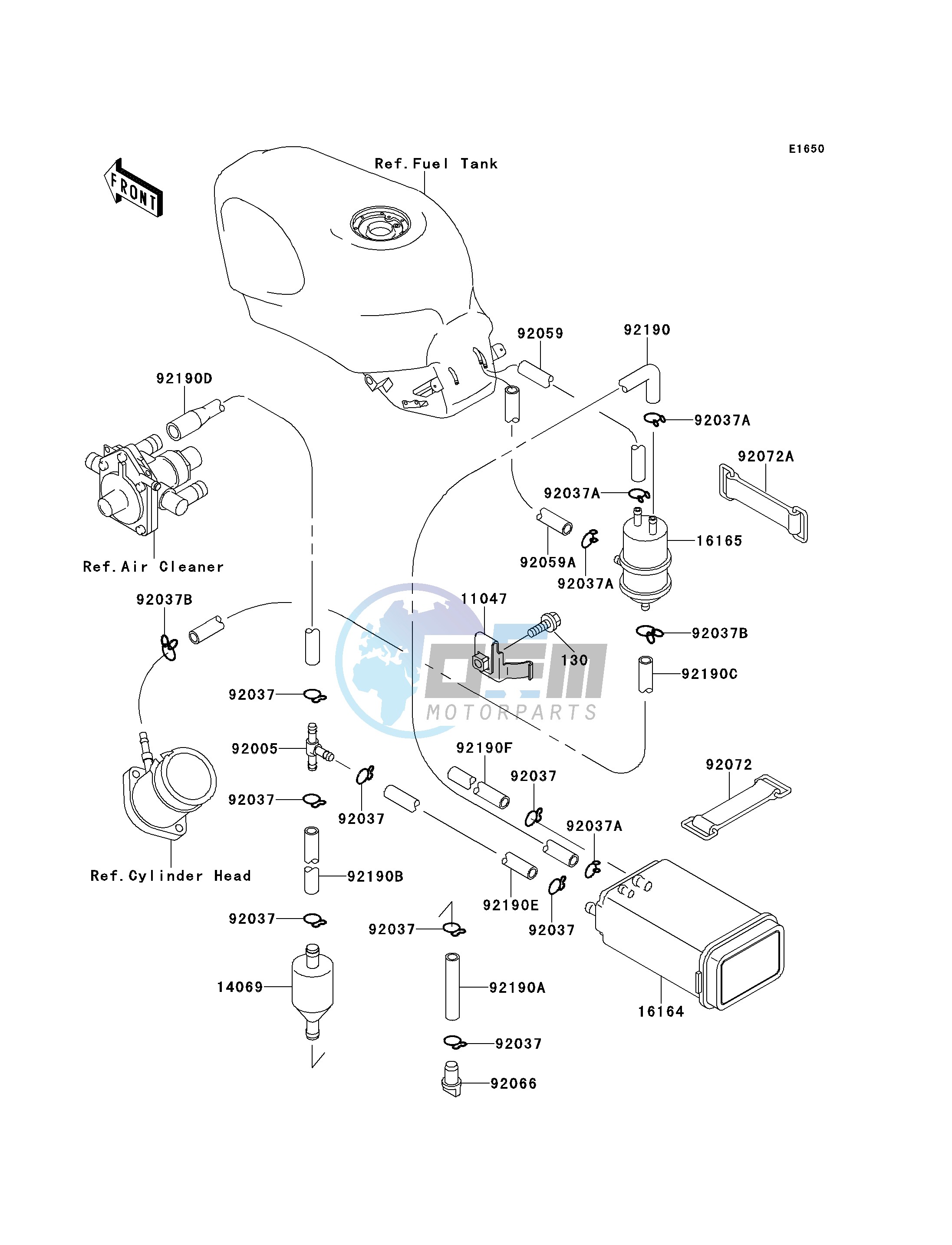 FUEL EVAPORATIVE SYSTEM -- CA- -